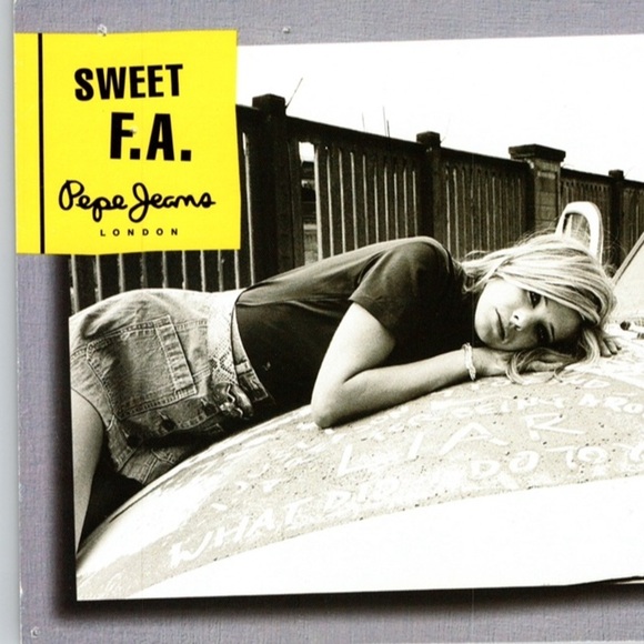 Vtg 90s Postcard Pepe Jeans London Over the Rainbow Ad Campaign 4x6 Fashion New - Picture 4 of 4